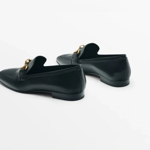 Massimo Dutti LEATHER LOAFERS WITH BUCKLE in Size‎ 5 - Picture 2 of 10